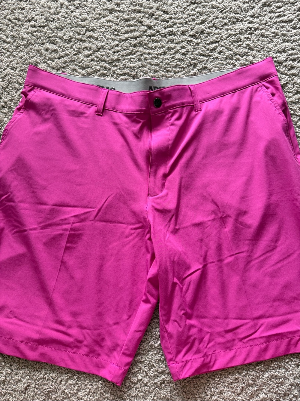 adidas Men's Hot Pink Hybrid Golf Shorts